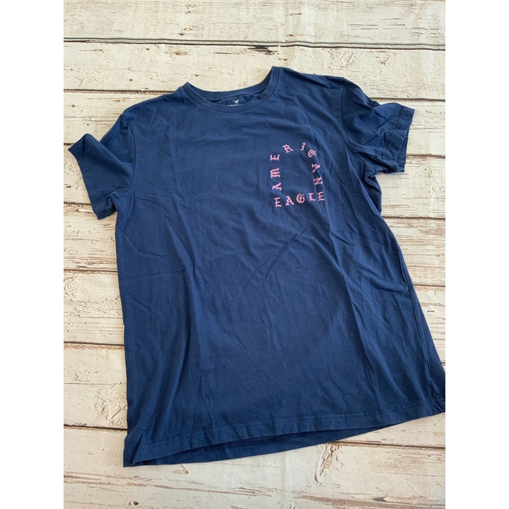 American Eagle Outfitters Classic Fit Core T Shirt Blue Sz M Summer Of '77 Retro